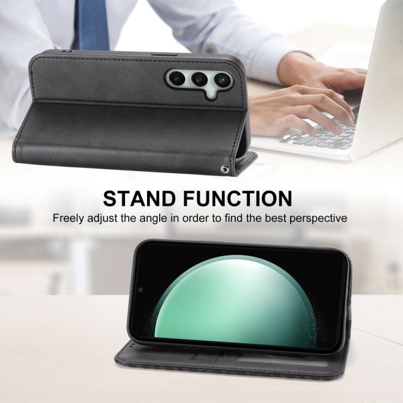 Flip Kotelot Samsung Galaxy S25 Fe Wzór W Romby Z Paskiem