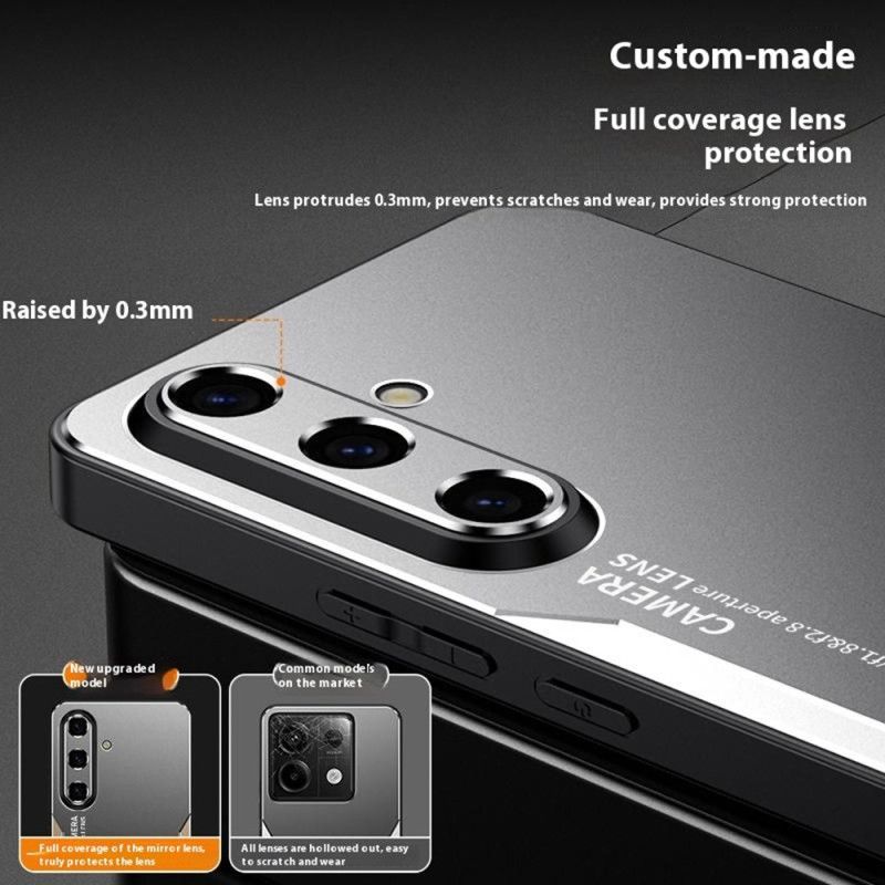 Futerały Samsung Galaxy S25 Fe Etui Na Telefon Efekt Metalu