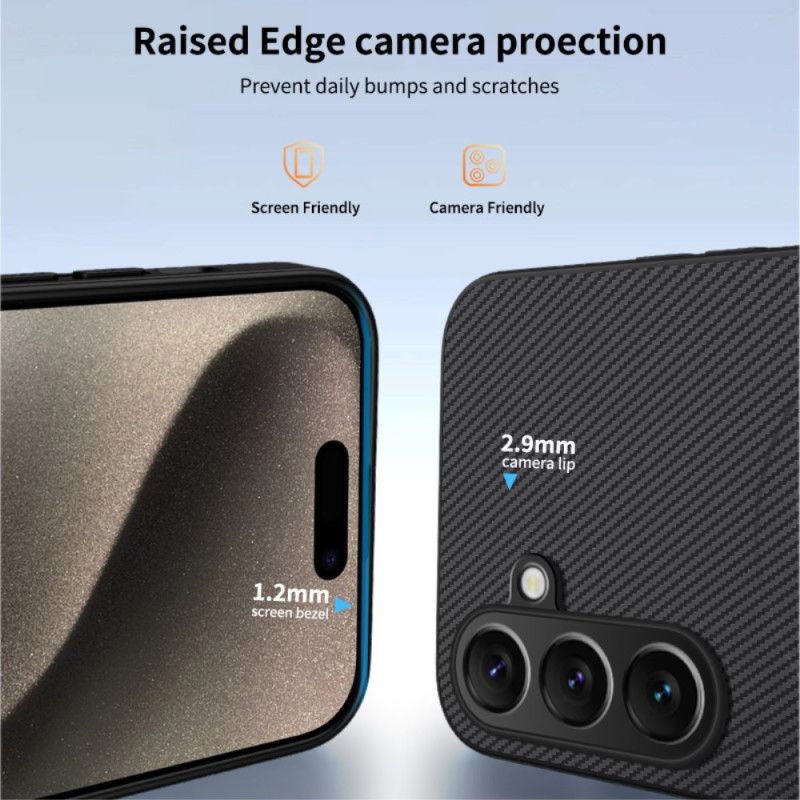 Futerały Samsung Galaxy S25 Fe Etui Na Telefon Kompatybilny Z Magsafe Carbon Fiber
