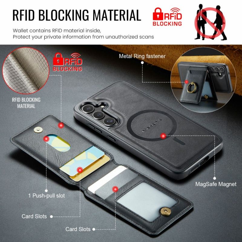 Futerały Samsung Galaxy S25 Fe Etui Na Telefon Odłączany Magnetyczny Uchwyt Na Karty