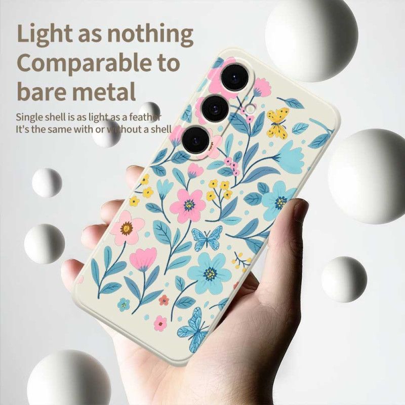 Futerały Samsung Galaxy S25 Fe Etui Na Telefon Silikon Kwiatowy