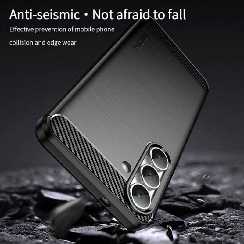 Futerały Samsung Galaxy S25 Fe Etui Na Telefon Szczotkowane Włókno Węglowe