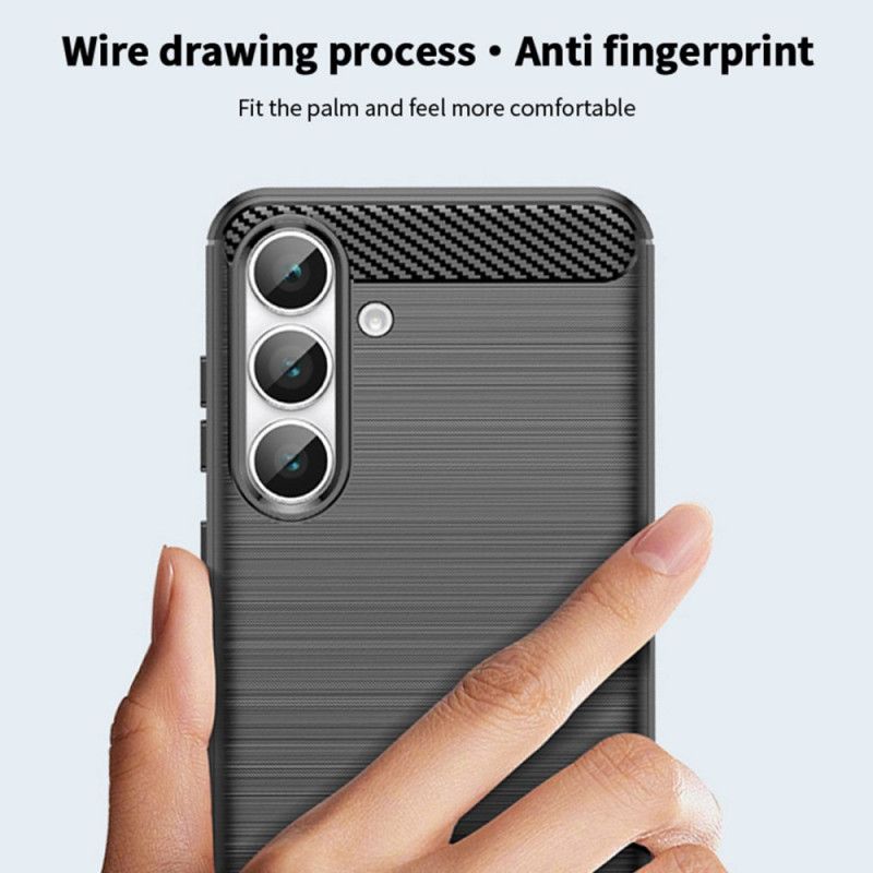 Futerały Samsung Galaxy S25 Fe Etui Na Telefon Szczotkowane Włókno Węglowe