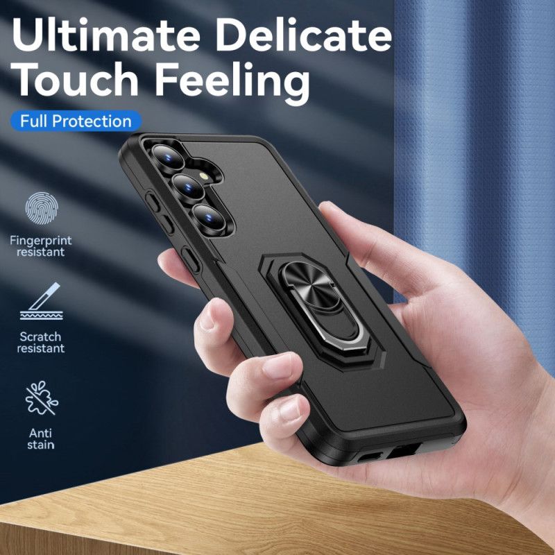Futerały Samsung Galaxy S25 Fe Etui Na Telefon Uchwyt Na Pierścień Z Efektem Metalu