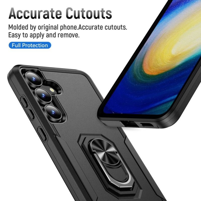 Futerały Samsung Galaxy S25 Fe Etui Na Telefon Uchwyt Na Pierścień Z Efektem Metalu