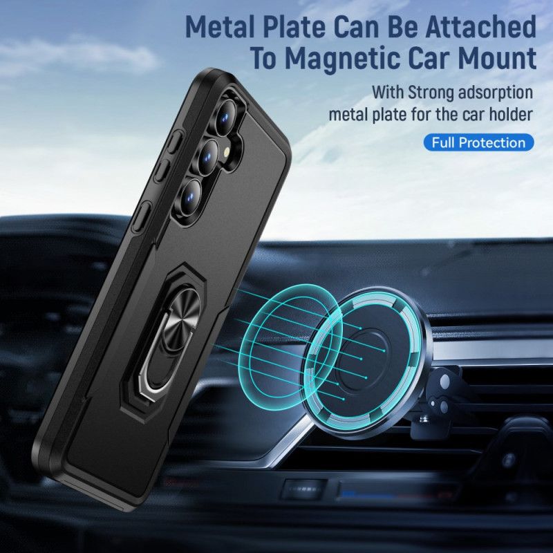 Futerały Samsung Galaxy S25 Fe Etui Na Telefon Uchwyt Na Pierścień Z Efektem Metalu