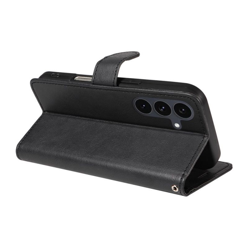 Skórzany Futerał Samsung Galaxy S25 Fe Etui Na Telefon Gładki