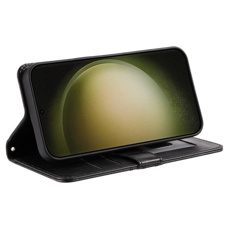 Skórzany Futerał Samsung Galaxy S25 Fe Etui Na Telefon Etui Na Karty I Pasek