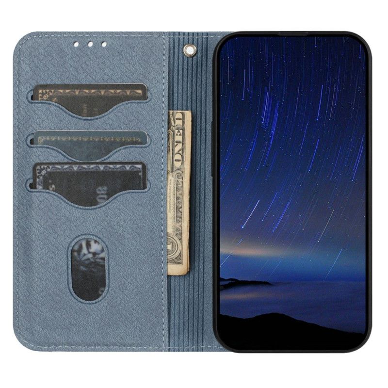 Skórzany Futerał Samsung Galaxy S25 Fe Etui Na Telefon Tekstura Tkana I Smycz