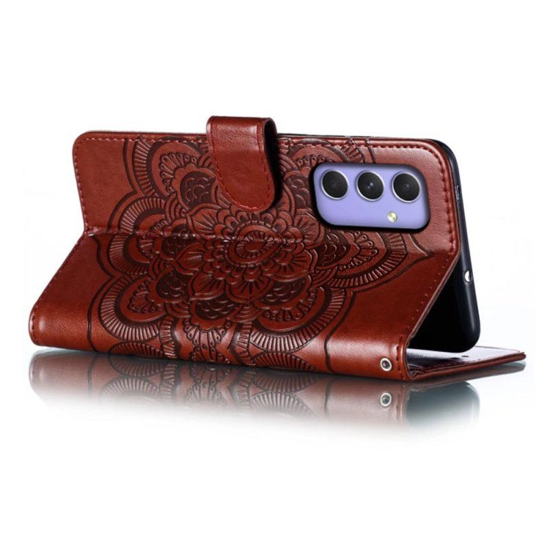 Skórzany Futerał Samsung Galaxy S25 Fe Etui Na Telefon Wzór Mandali