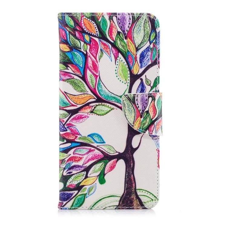 Etui Folio Huawei P20 Pro Kolorowe Drzewo Etui Ochronne