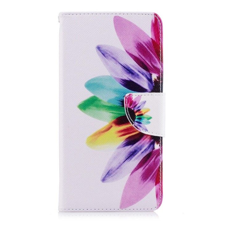 Etui Folio Huawei P20 Pro Kwiat Akwareli Etui Ochronne