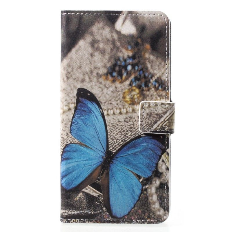 Etui Folio Huawei P20 Pro Niebieski Motyl Etui Ochronne