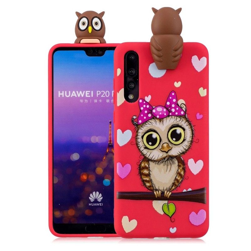 Etui Huawei P20 Pro 3D Panna Sowa Etui Ochronne