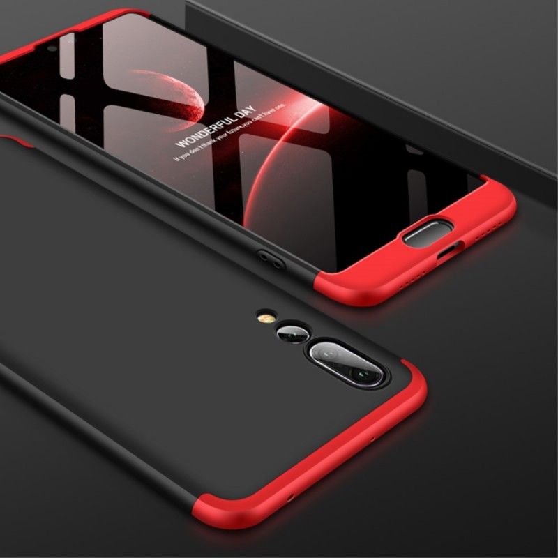 Futerały Huawei P20 Pro Czerwony Czarny Etui na Telefon Odłączany Gkk
