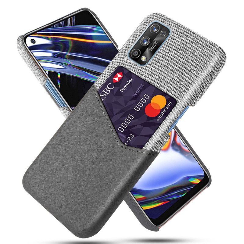 Etui Realme 7 Pro Szary Czarny Posiadacz Karty Ksq