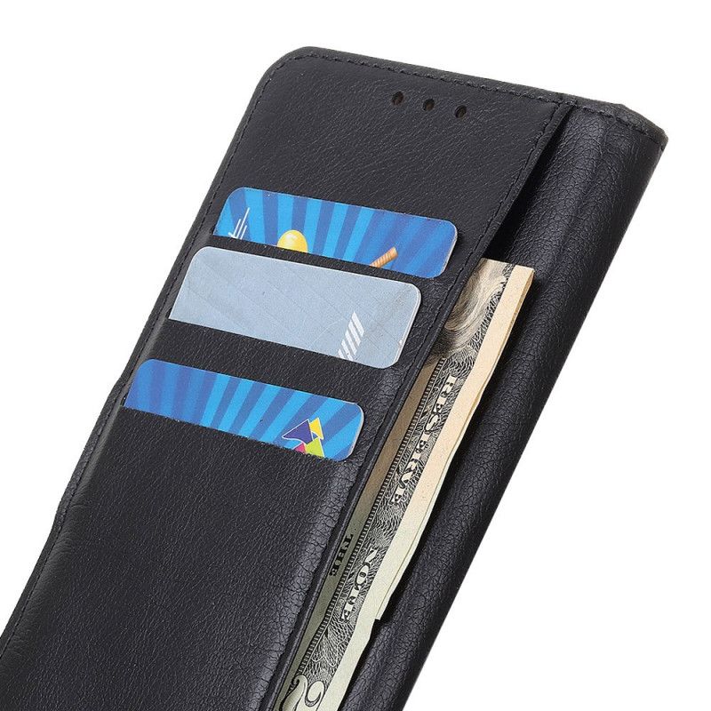 Etui Folio Samsung Galaxy Note 10 Czarny Czysta Imitacja Skóry