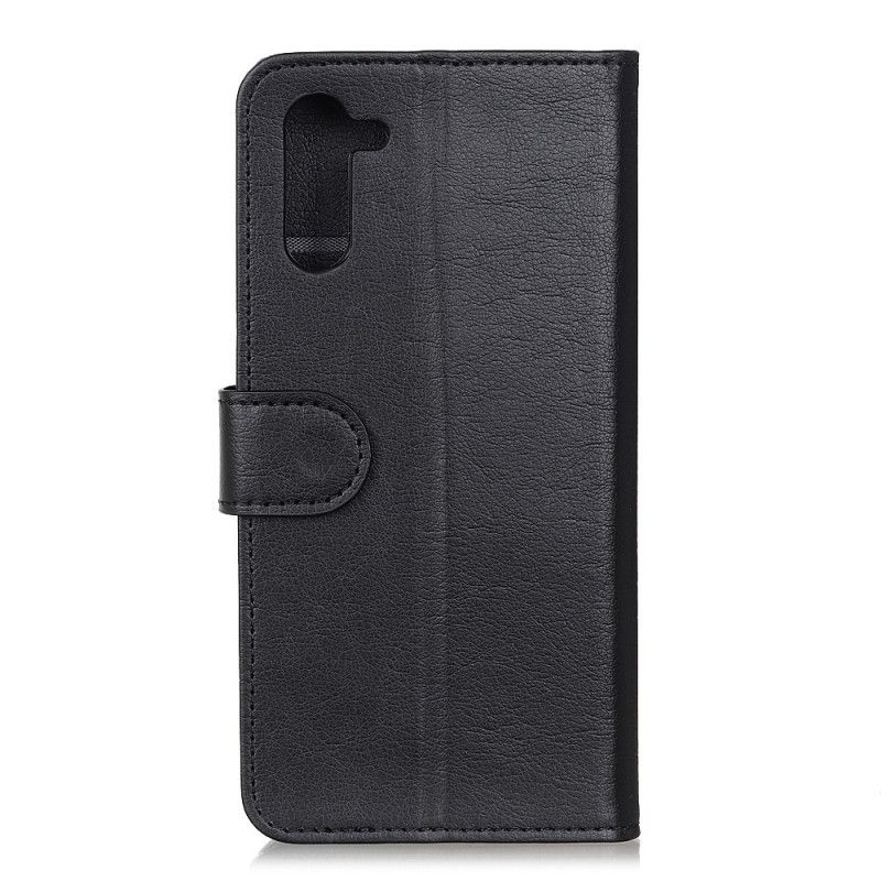 Etui Folio Samsung Galaxy Note 10 Czarny Czysta Imitacja Skóry