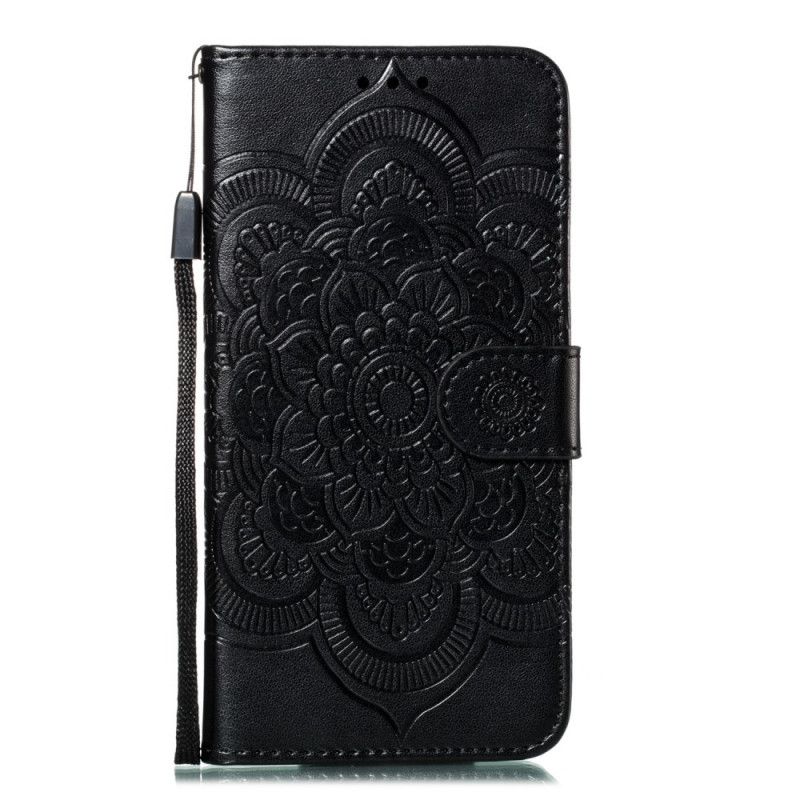 Etui Folio Samsung Galaxy Note 10 Szary Czarny Cała Mandala