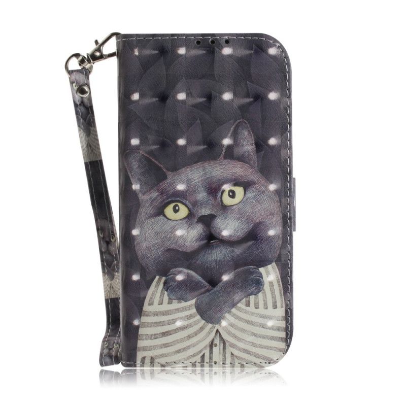 Etui Folio Samsung Galaxy Note 10 Szary Kot Ze Stringami Etui Ochronne