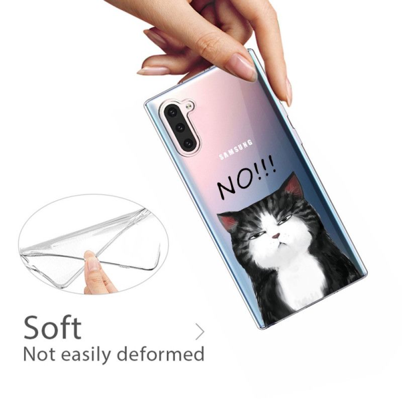 Futerały Samsung Galaxy Note 10 Etui na Telefon Kot. Który Mówi Nie