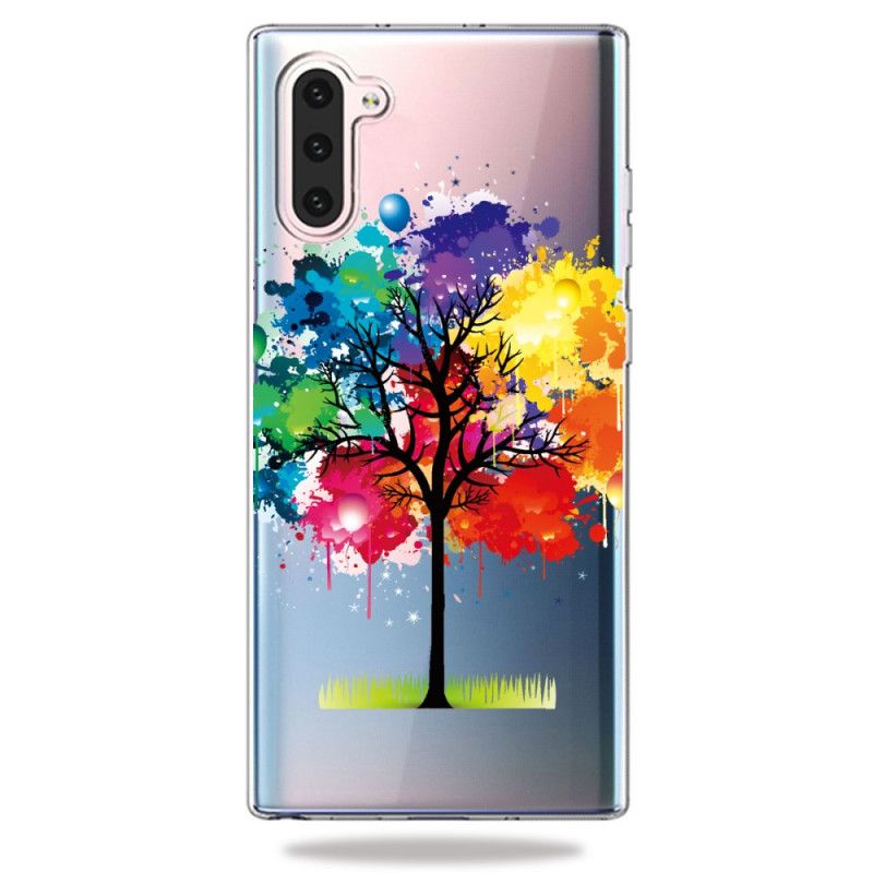 Futerały Samsung Galaxy Note 10 Etui na Telefon Przezroczyste Drzewo Akwarelowe