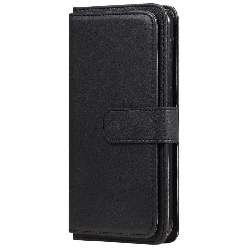 Etui Folio Samsung Galaxy M31 Granatowy Czarny Wielofunkcyjne Etui Na 10 Kart Etui Ochronne