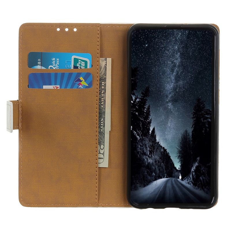 Etui Folio Samsung Galaxy M31 Podróżujący Kot Etui Ochronne