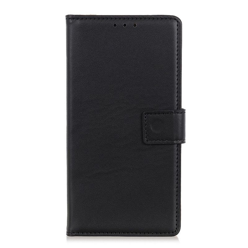 Etui Folio Samsung Galaxy M31 Srebrny Czarny Prosta Sztuczna Skóra