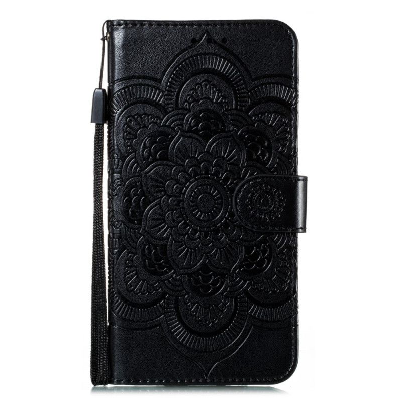 Etui Folio Samsung Galaxy M31 Szary Czarny Cała Mandala Etui Ochronne