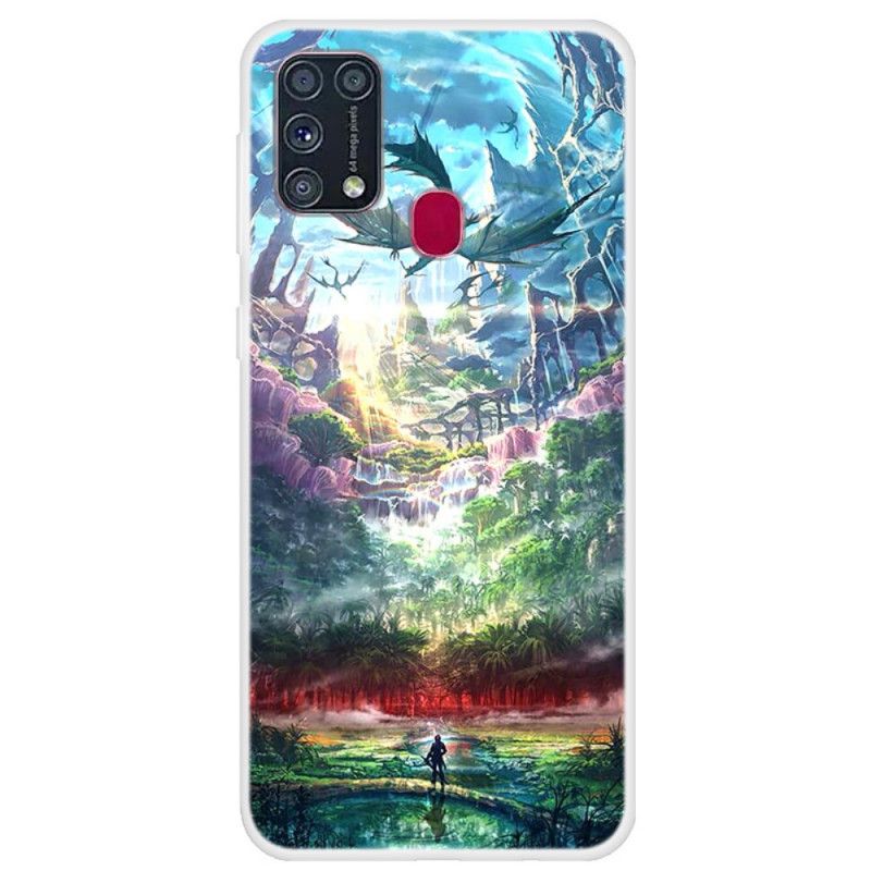 Etui Samsung Galaxy M31 Niebiańska Natura Etui Ochronne