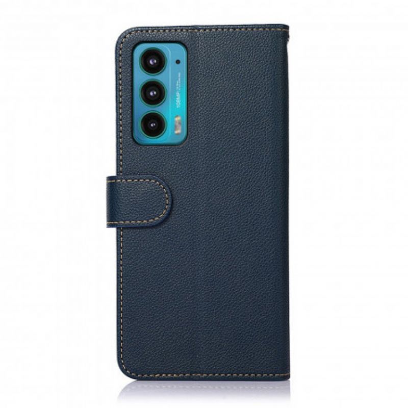 Etui Folio Motorola Edge 20 Lychee Style Rfid Khazneh Etui Ochronne