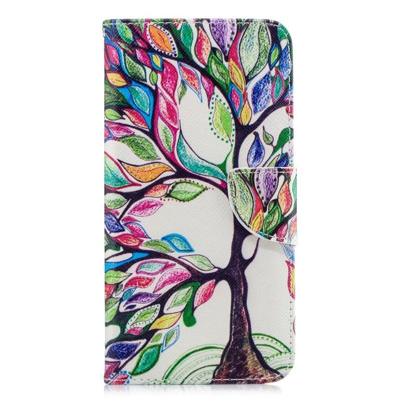Etui Folio Samsung Galaxy A7 Kolorowe Drzewo