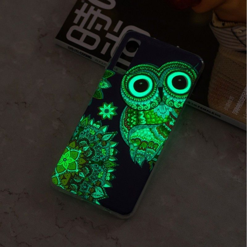 Etui Samsung Galaxy A7 Fluorescencyjna Sowa Mandala