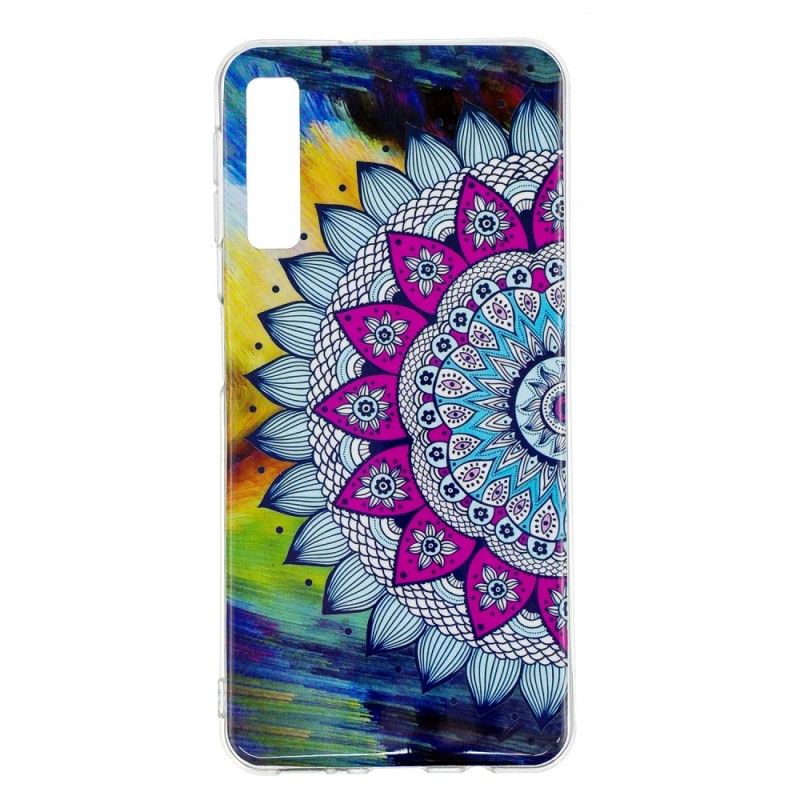 Etui Samsung Galaxy A7 Mandala W Kolorze Fluorescencyjnym Etui Ochronne