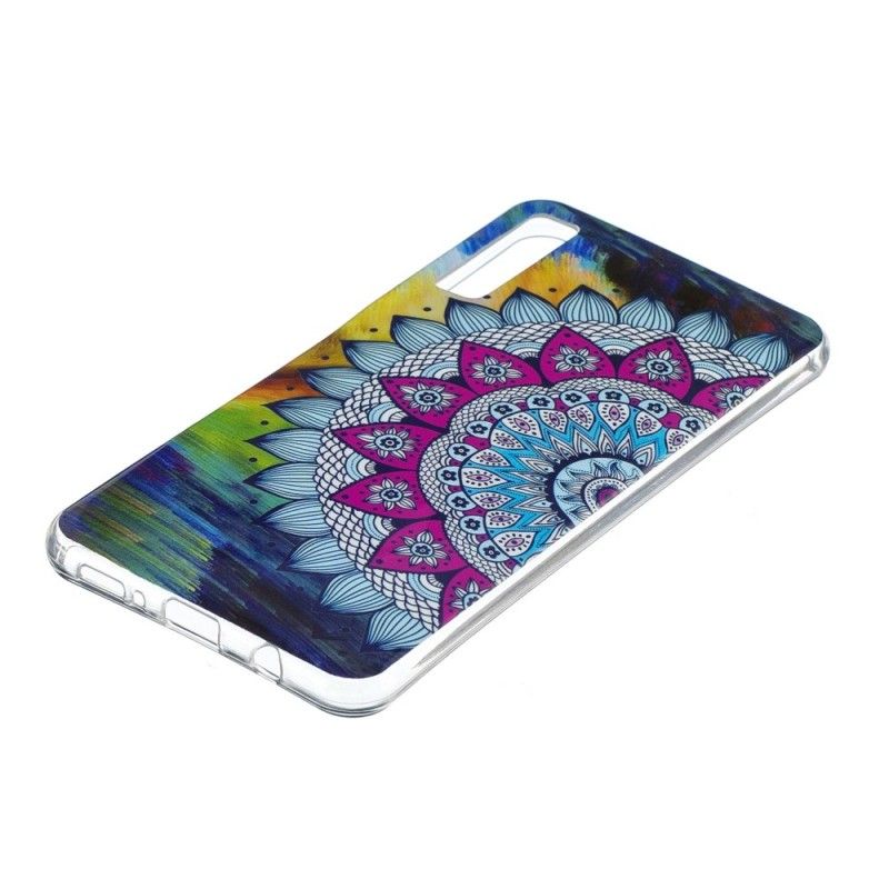 Etui Samsung Galaxy A7 Mandala W Kolorze Fluorescencyjnym Etui Ochronne