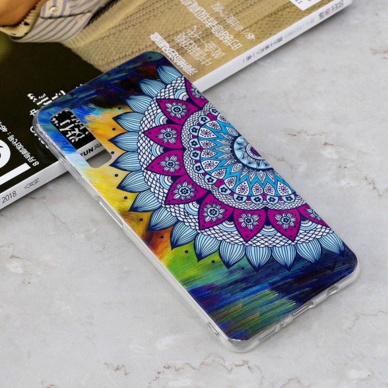 Etui Samsung Galaxy A7 Mandala W Kolorze Fluorescencyjnym Etui Ochronne