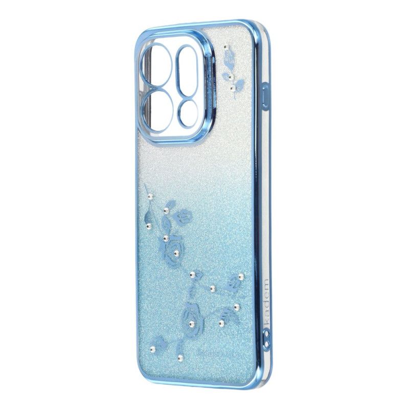 Etui Do Oppo Find X9 5g Paski Z Kwiatami I Kryształkami Kadem