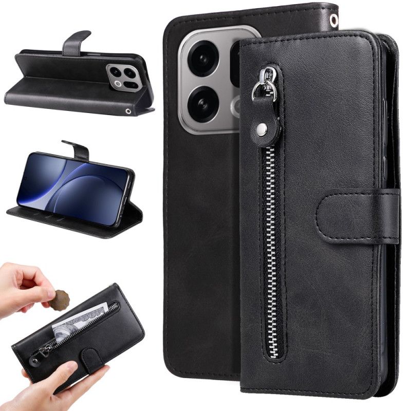 Etui Folio Oppo Find X9 5g Kieszeń Na Zamek