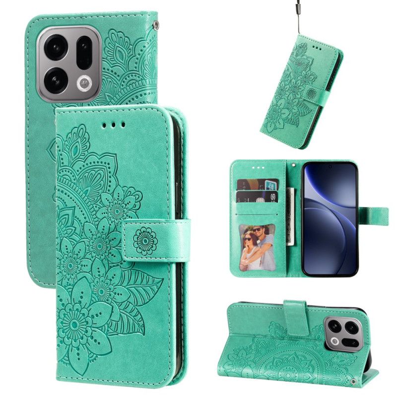 Etui Folio Oppo Find X9 5g Nadruk Mandali Etui Ochronne