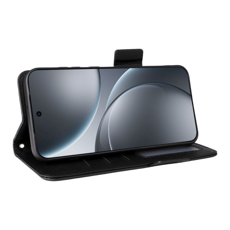 Etui Folio Oppo Find X9 5g Sztuczna Skóra Z Paskiem
