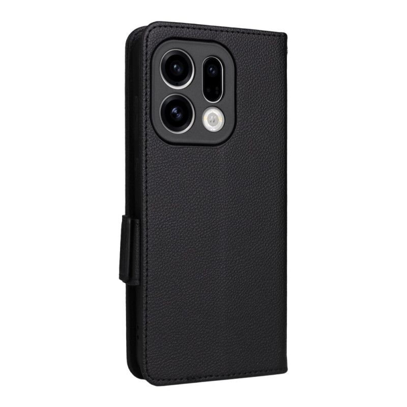 Etui Folio Oppo Find X9 5g Sztuczna Skóra Z Paskiem