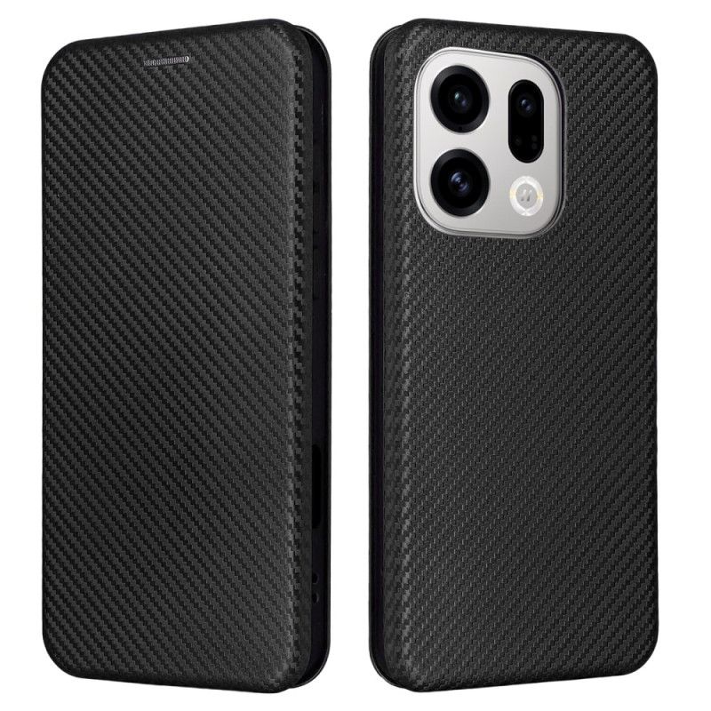 Flip Kotelot Oppo Find X9 5g Tekstura Włókna Węglowego