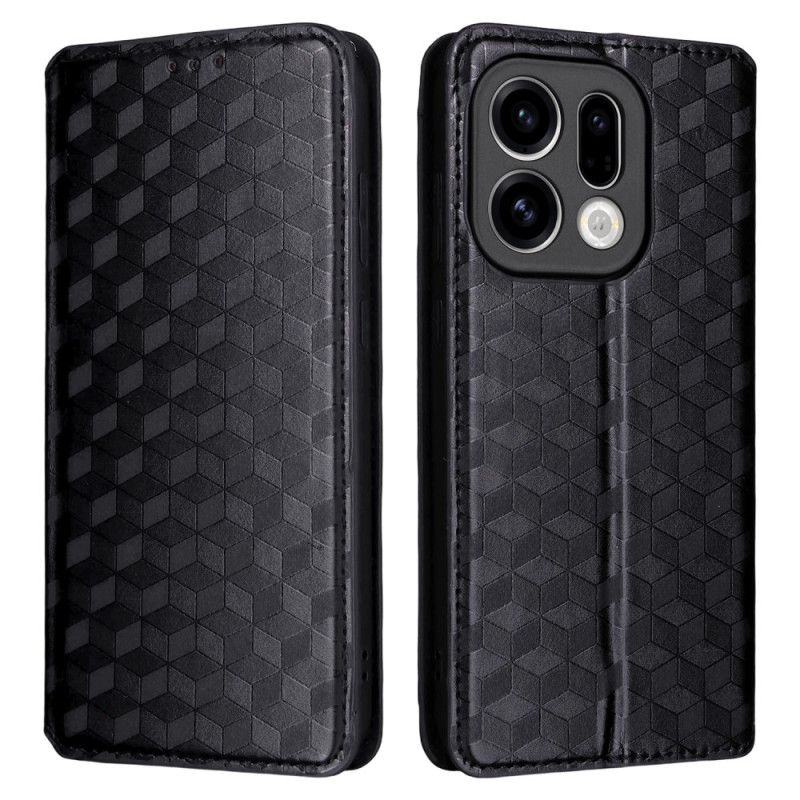 Flip Kotelot Oppo Find X9 5g Wzór W Romby Etui Ochronne