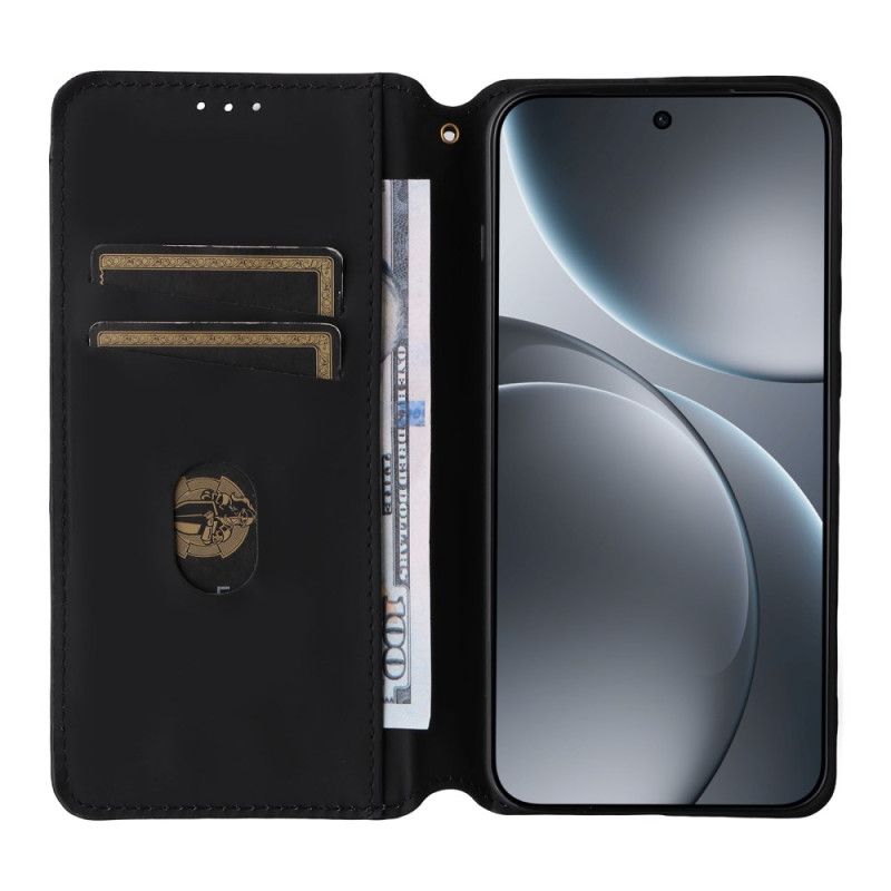 Flip Kotelot Oppo Find X9 5g Wzór W Romby Etui Ochronne