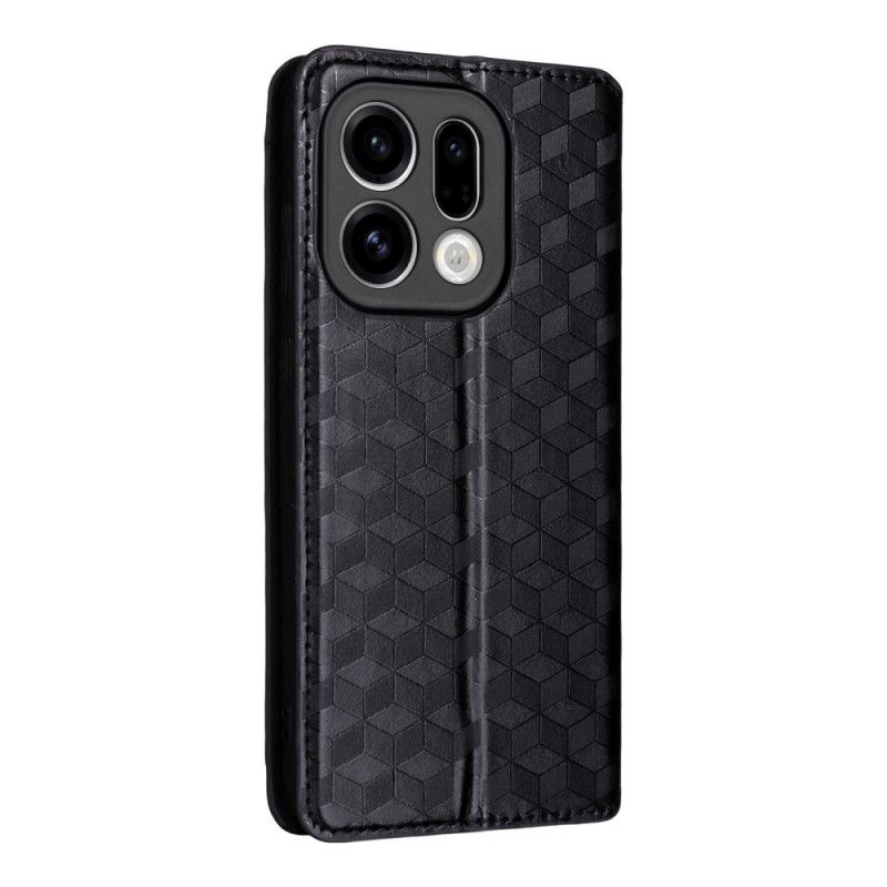 Flip Kotelot Oppo Find X9 5g Wzór W Romby Etui Ochronne