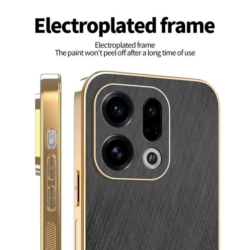 Futerały Oppo Find X9 5g Etui Na Telefon Kadem Efekt Skóry