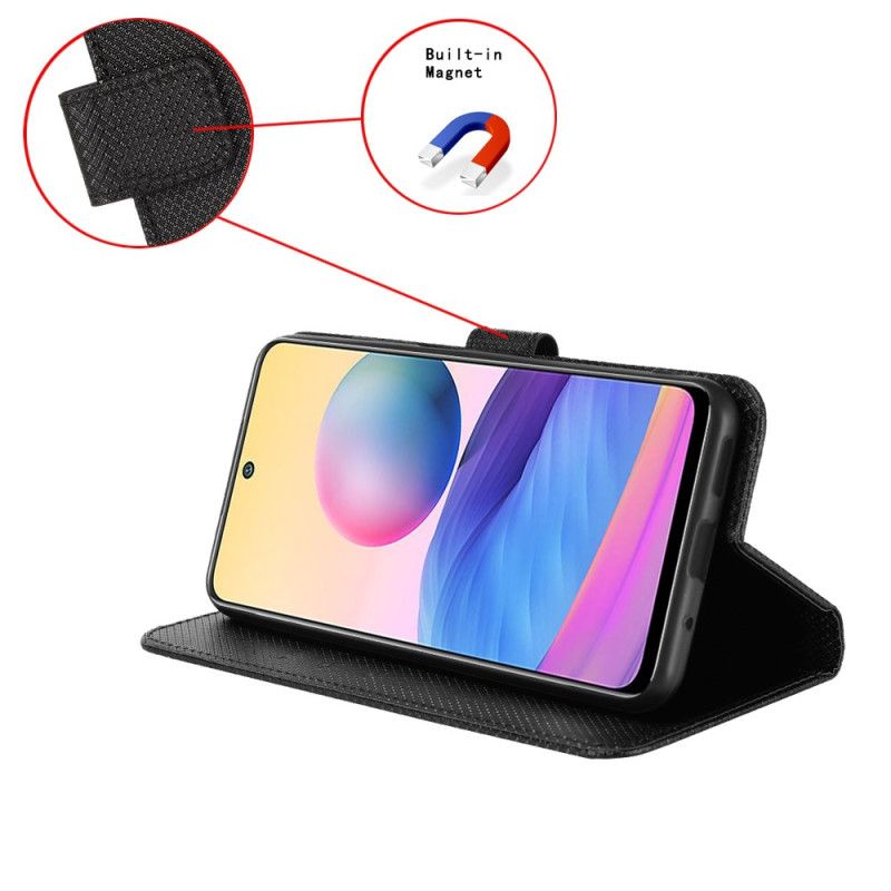 Skórzany Futerał Oppo Find X9 5g Etui Na Telefon Tekstura W Romby