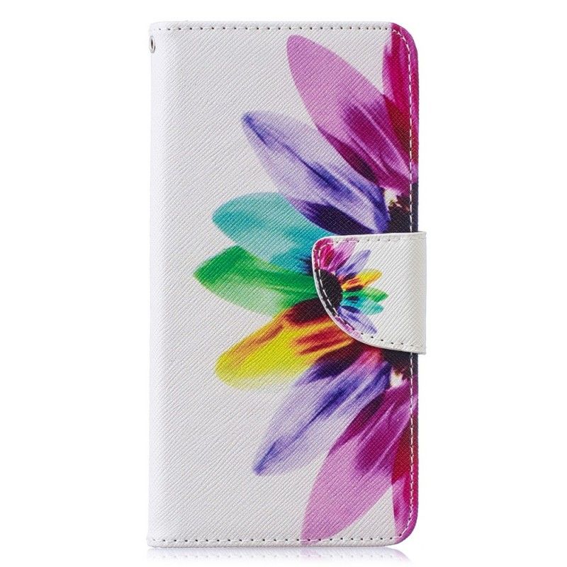 Etui Folio Samsung Galaxy S10 Kwiat Akwareli Etui Ochronne