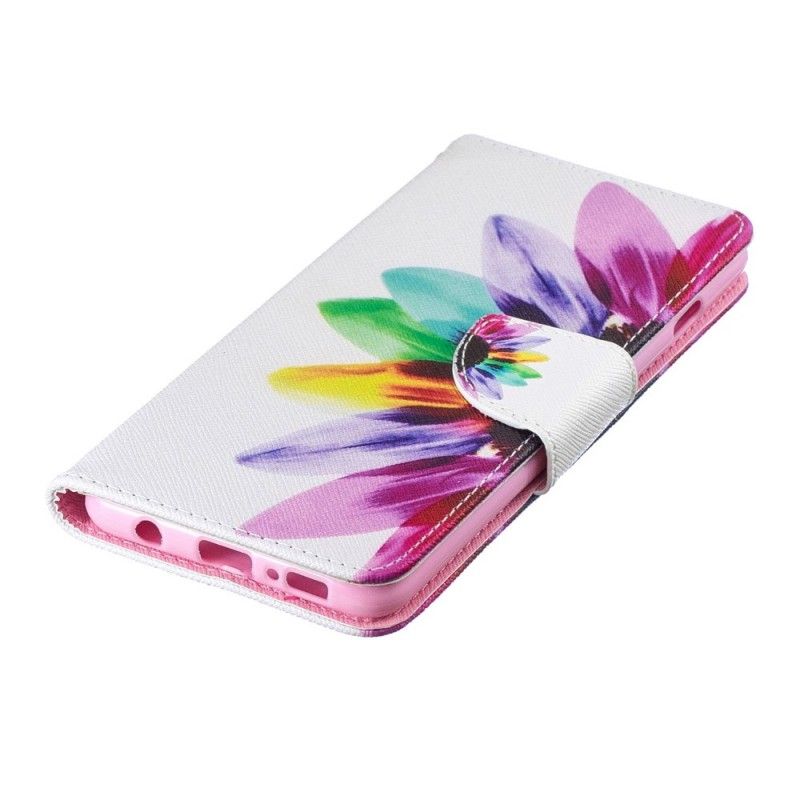 Etui Folio Samsung Galaxy S10 Kwiat Akwareli Etui Ochronne